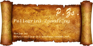 Pellegrini Zsadány névjegykártya